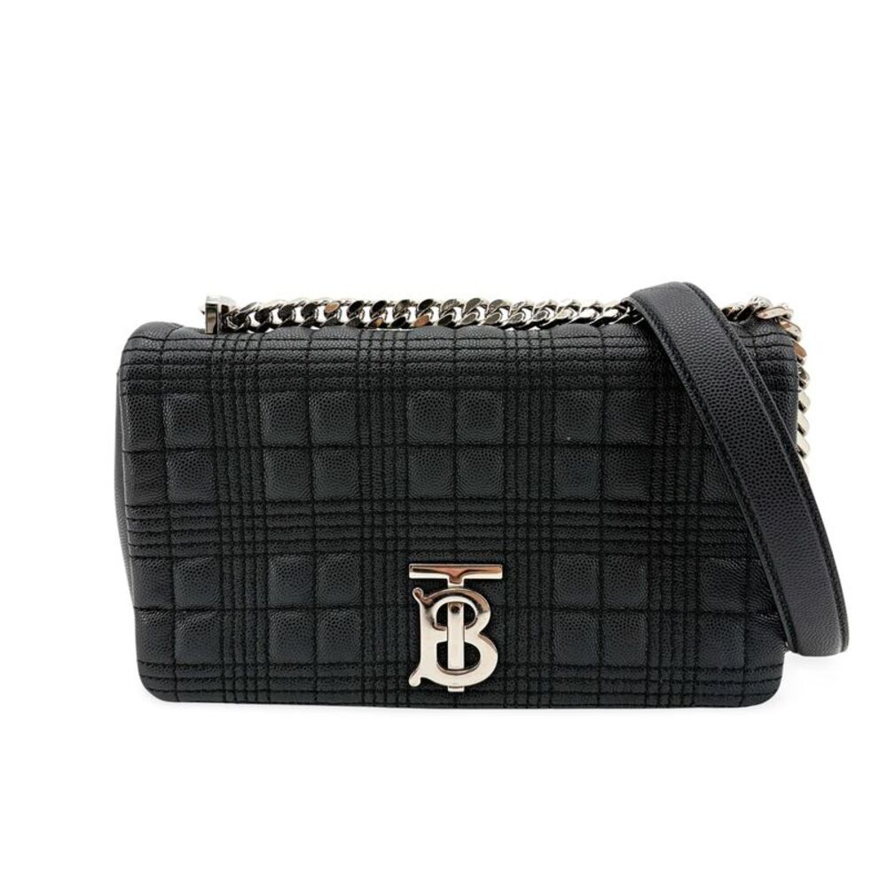 Burberry Small Lola Crossbody Bag Black Silver Hardware